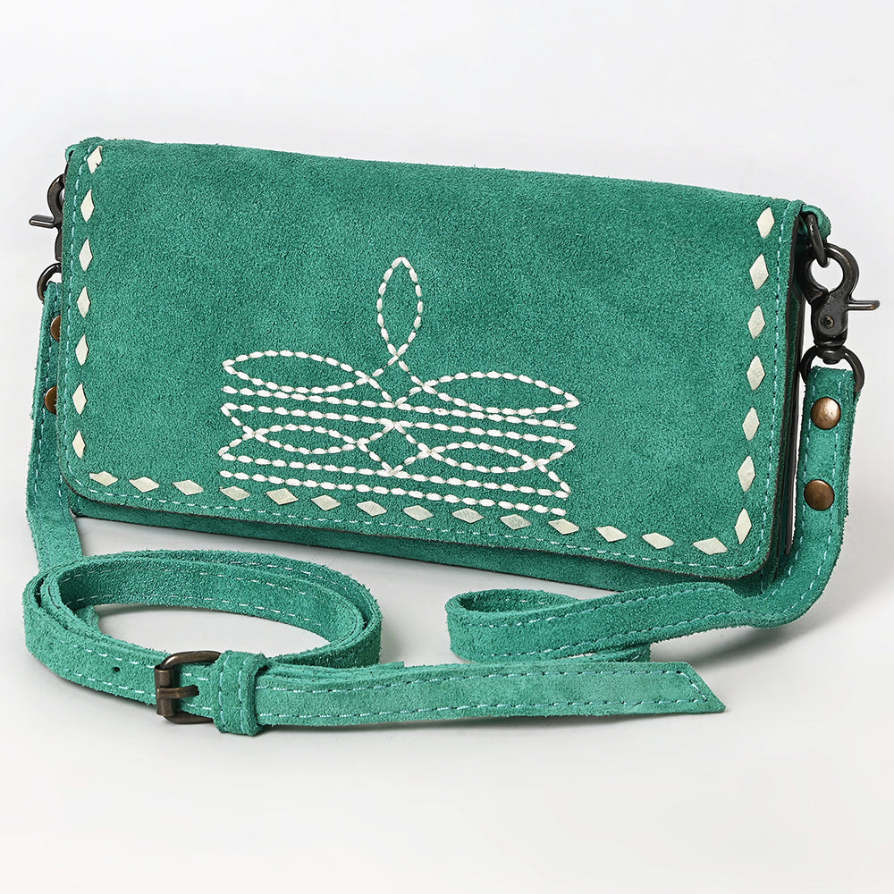 AMERICAN DARLING GENUINE SUEDE WALLET BAG