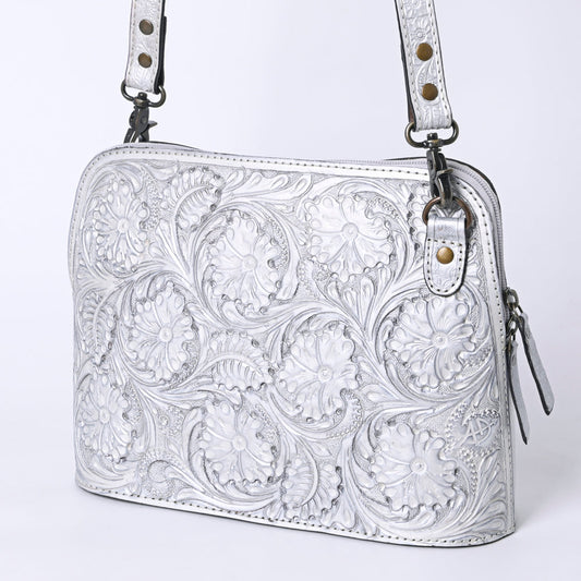 TOOLED FLORAL LEATHER CROSSBODY BAG WESTERN PURSE
