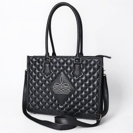 QUILTED LEATHER TOTE BAG