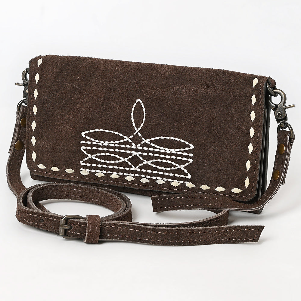 AMERICAN DARLING GENUINE SUEDE WALLET BAG